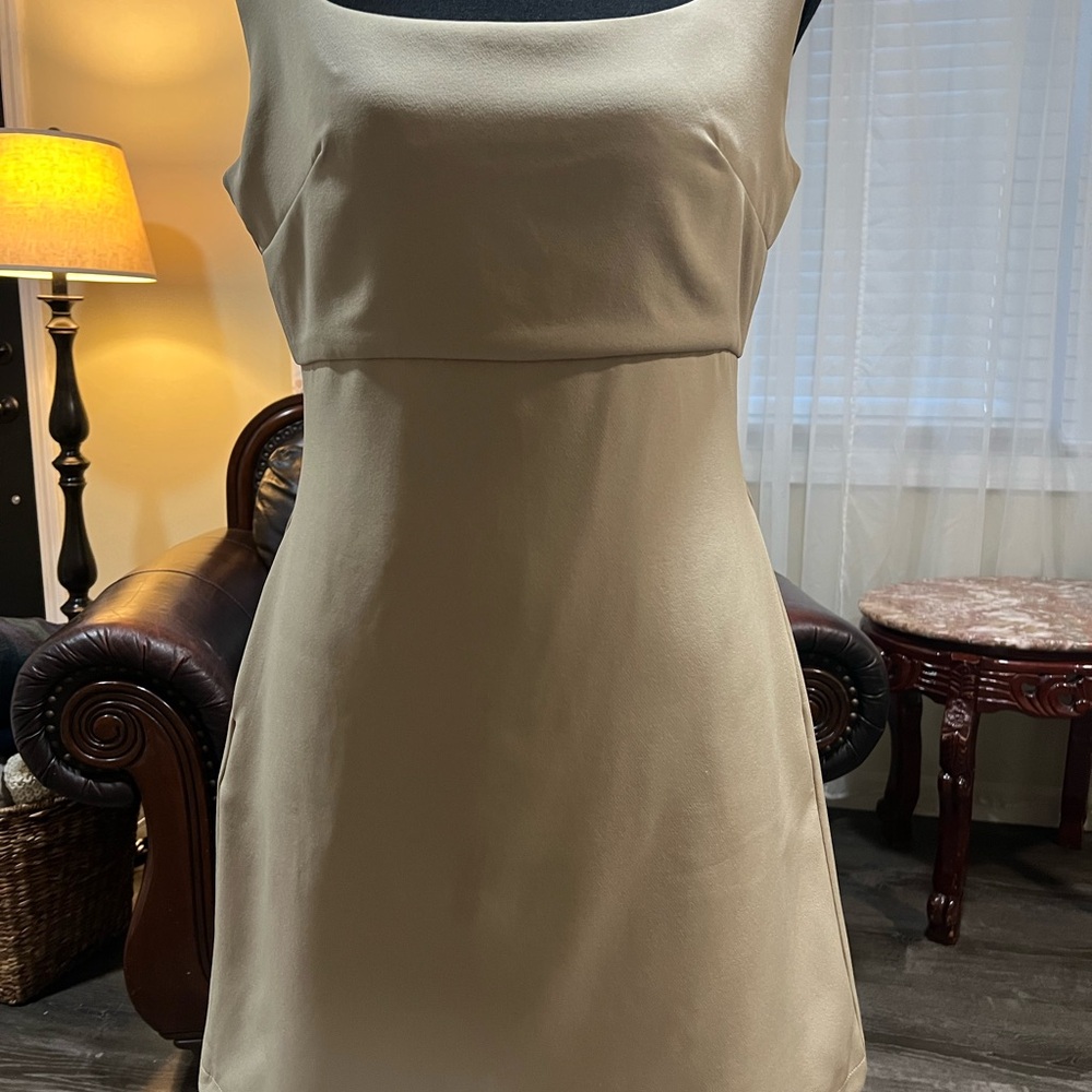 Elegant Cream Mini Dress